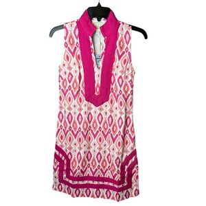NWT STS Sail to Sable Pink Ikat Dress Classic Tunic